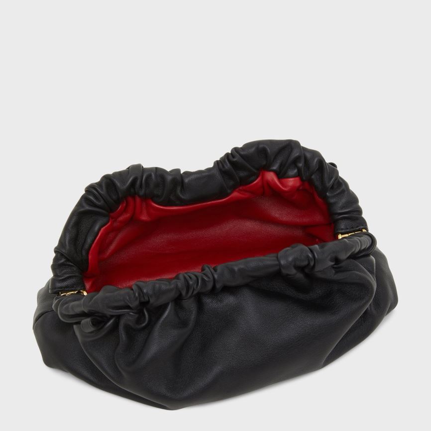 Women's Mansur Gavriel Mini Cloud Clutch Bags Black | AU 984MAT